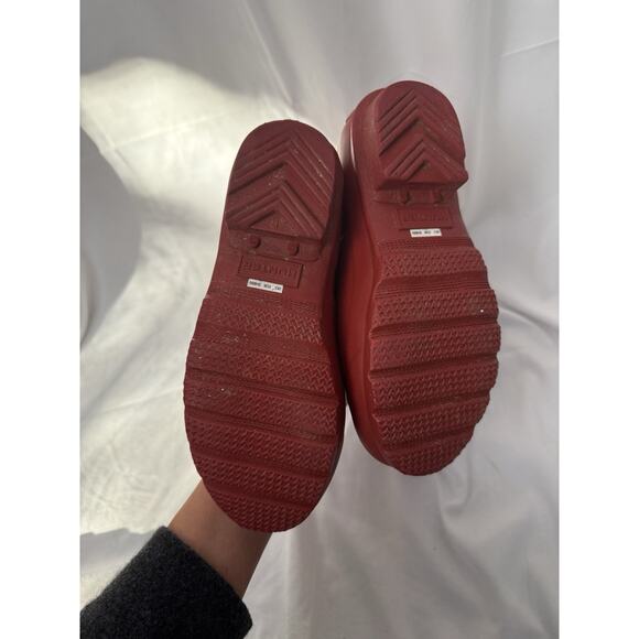 Hunter Original Tall Women's Rain Boots Matte Red Buckle US 5 EU 36 - Picture 4 of 8